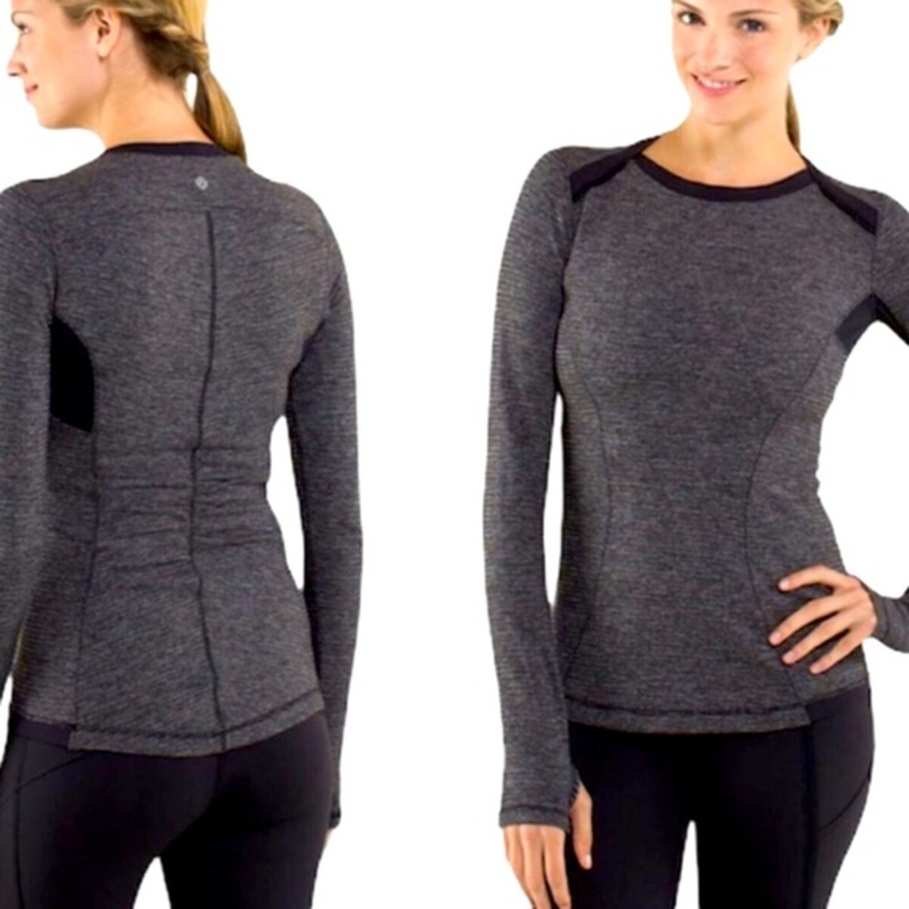 Base Runner Long Sleeve | Black + Grey